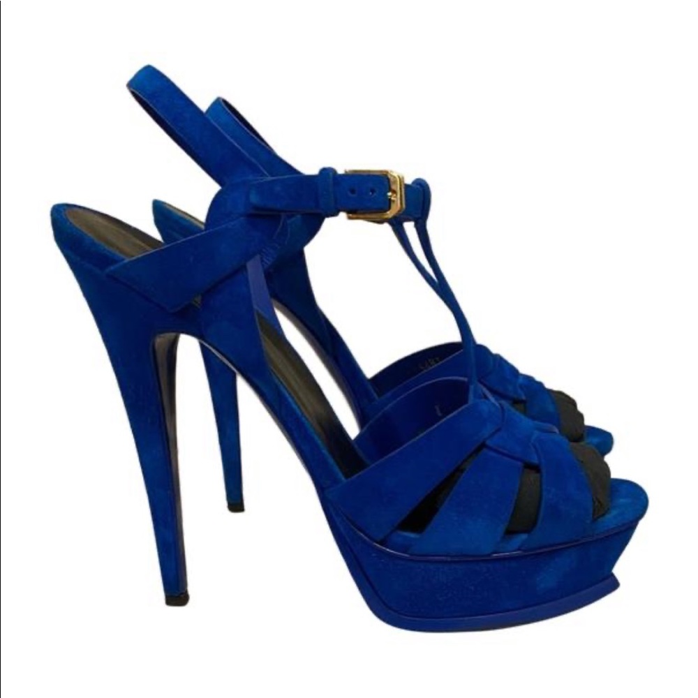 Yves Saint Laurent Suede Tribute Sandal